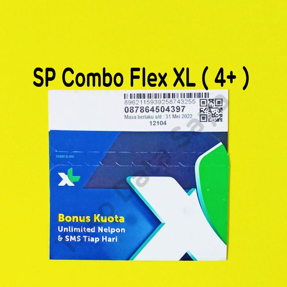 Perdana Kuota Data XL Combo Flex XL (4+)