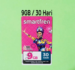 Voucher Kuota Data Smartfren 9GB, 30 Hari