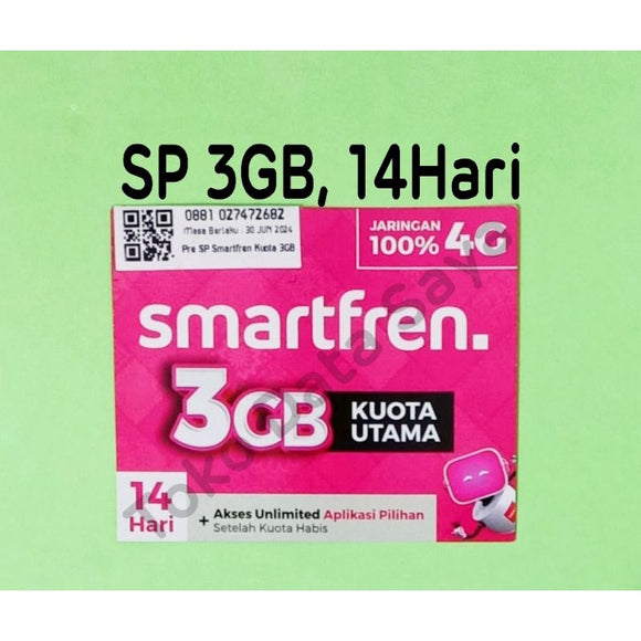 Perdana Kuota Data Smartfren 3GB, 14 Hari