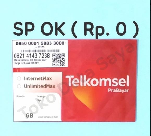 Perdana Telkomsel 0K ( Rp. 0 )