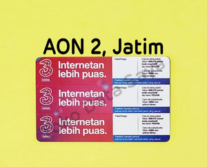 Voucher Kuota Data 3 / Three / Tri AON 2 (3.5GB) NASIONAL