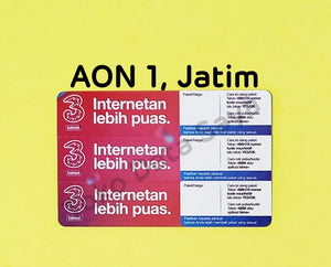 Voucher Kuota Data 3 / Three / Tri AON 1 (2.5GB) NASIONAL