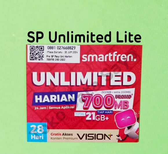 Perdana Kuota Data Smartfren 4G Unlimited Lite