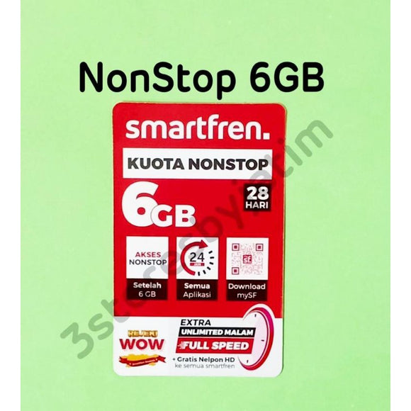 Voucher Kuota Data Smartfren 6GB NonStop