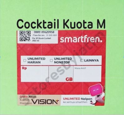 Perdana Kuota Data Smartfren Cocktail Kuota M